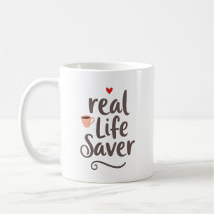 Mug Sauveur de la vie réelle personnalisé