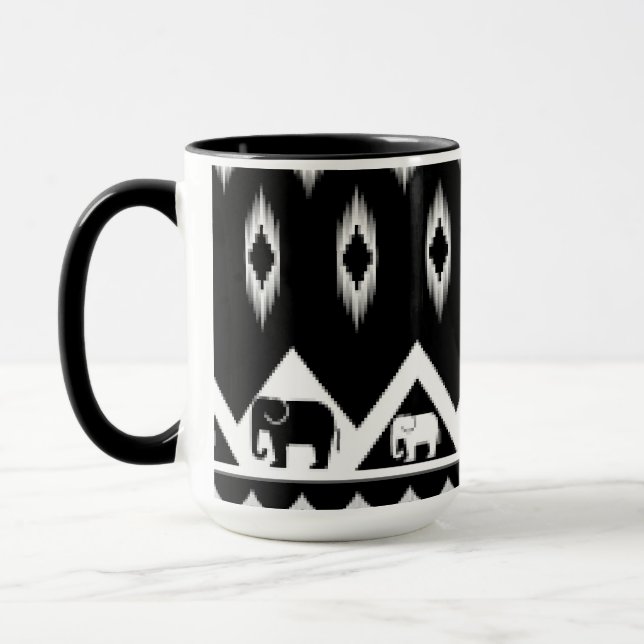 Mug Sauvez la boue combinée des éléphants (Gauche)