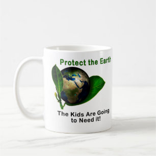 Mug Sauvez la Terre. Les enfants en auront besoin !