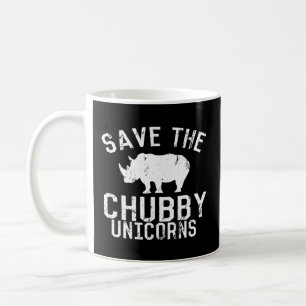 Mug Sauvez le rhinocéros gras Chubby Unicorns