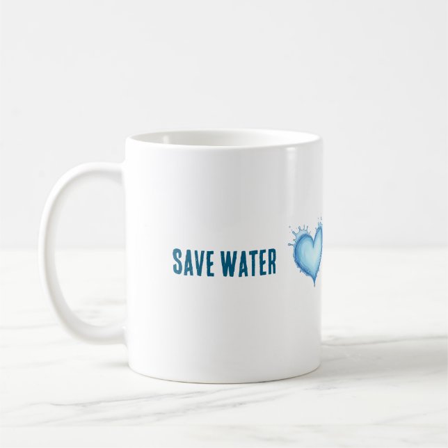 Mug Sauvez l'eau De l'environnement de conservation Ty (Gauche)