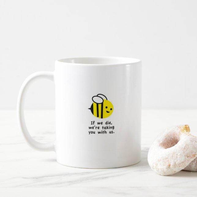 Mug Sauvez les abeilles Sauvez la Terre De l'environne (Avec donut)