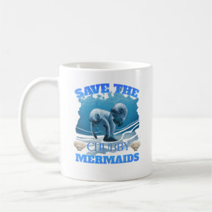 Mug Sauvez les lamantins potelés de sirènes