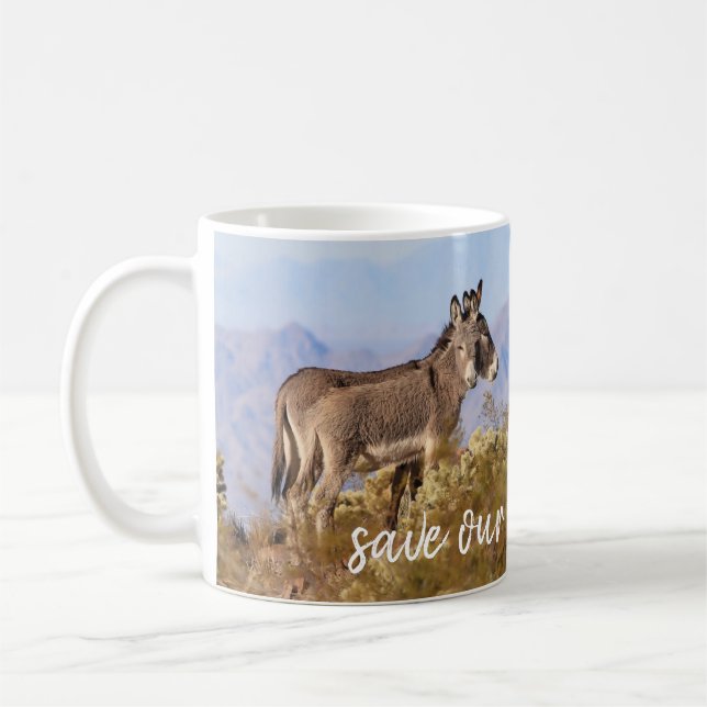 Mug Sauvez nos Burros sauvages (Gauche)