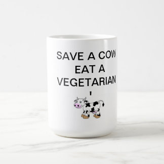 Mug SAUVEZ UNE VACHE MANGENT un theholycowproject