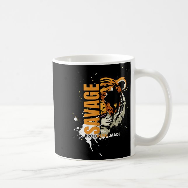 Mug Savage Tiger,brooklyn Made, Graphic Tees Tiger, Mo (Droite)