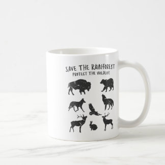 Mug Save The Rainforest Protect The Wildlife Animal Gr