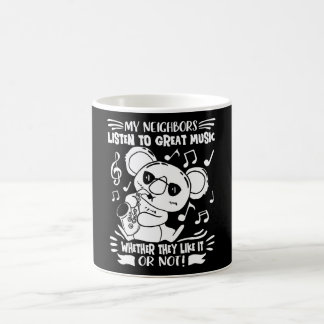 Mug Saxophone Koala Jazz Saxophone Player