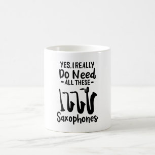 Mug Saxophone - Types de saxophone