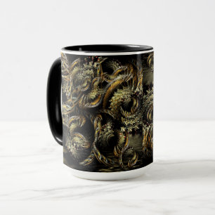 Mug Scaliata de l'art foncé fractal