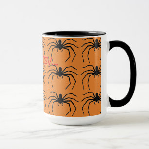Mug Scary Halloween sorcières Black Spider Conçu