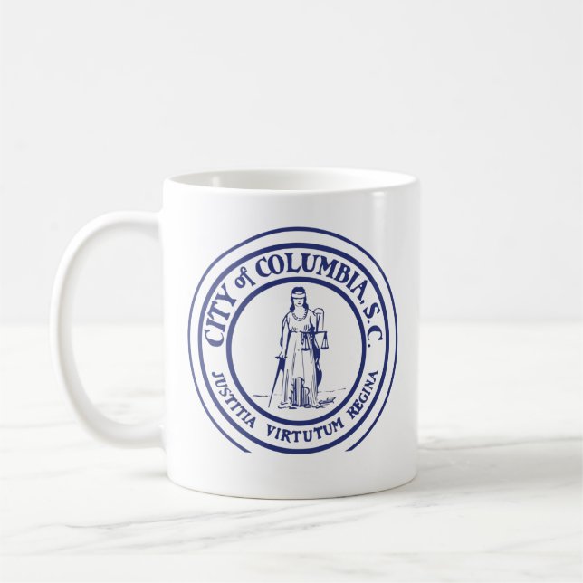 Mug Sceau de la ville - Columbia, Caroline du Sud (Gauche)