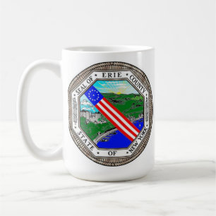 Mug Sceau de la ville de Buffalo/Sceau du comté d'Eri