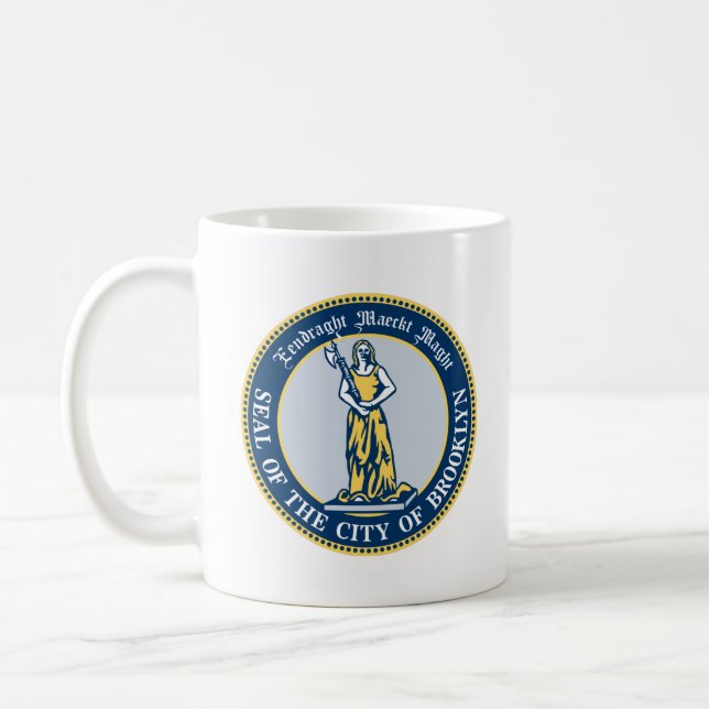 Mug Sceau de l'arrondissement de Brooklyn, New York (Gauche)