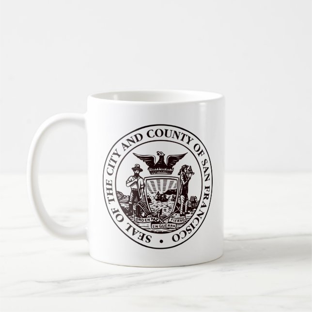 Mug Sceau de San Francisco, Californie (Gauche)