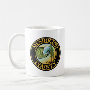 Mug Sceau du comté de Mendocino, Californie