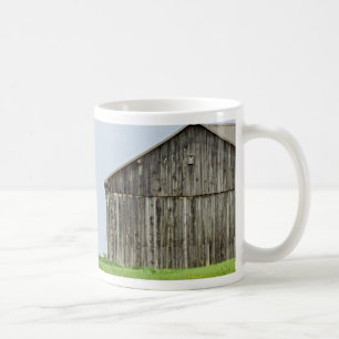 Mug Scène De Grange Avec Tracteur Fermer