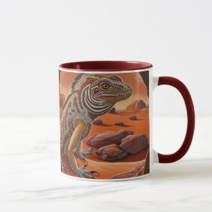 Mug Scène de la faune australienne Iguana Lizard