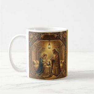 Mug Scène de la Nativité Art Nouveau