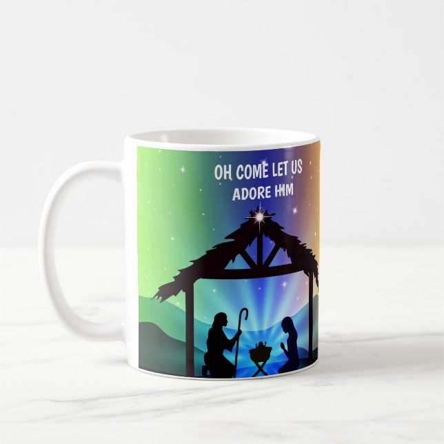 Mug Scène de la Nativité de Noël (Gauche)