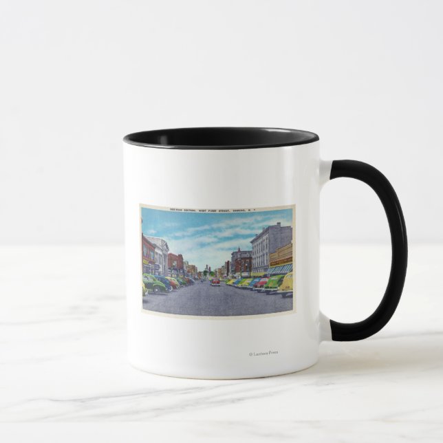 Mug Scène de la section des affaires de West First Str (Droite)