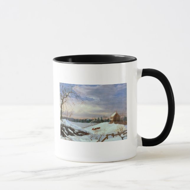 Mug Scène de neige, Nouvelle Angleterre (Droite)