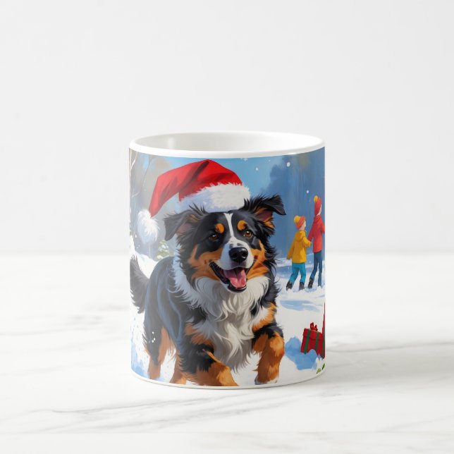 Mug Scène de Noël du berger australien (Centre)