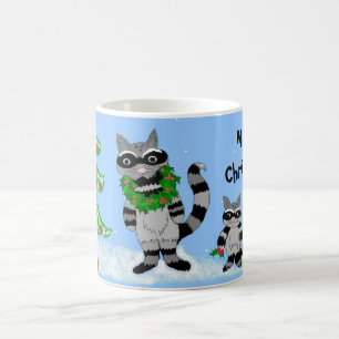 Mug Scène de Noël Raccoon