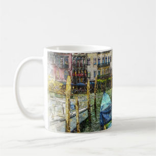 Mug Scène de peinture de gondole à Venise