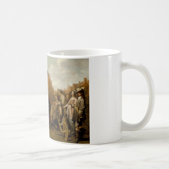Mug Scène de rue avec Grinder de couteau par Jacob Duc (Droite)