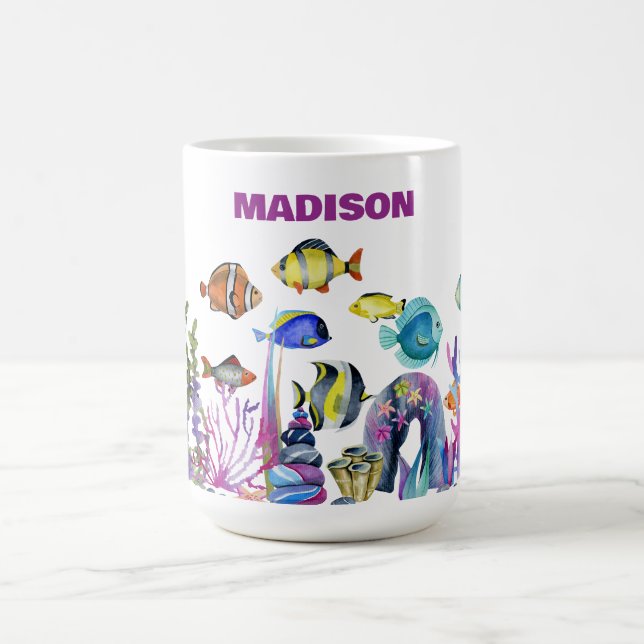 Mug Scène de vie marine personnalisée (Centre)