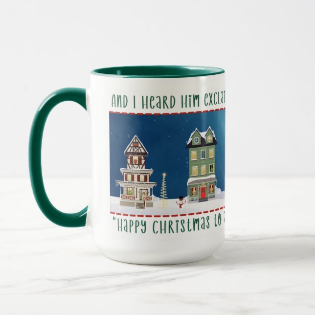Mug Scène du village de Noël  (Gauche)