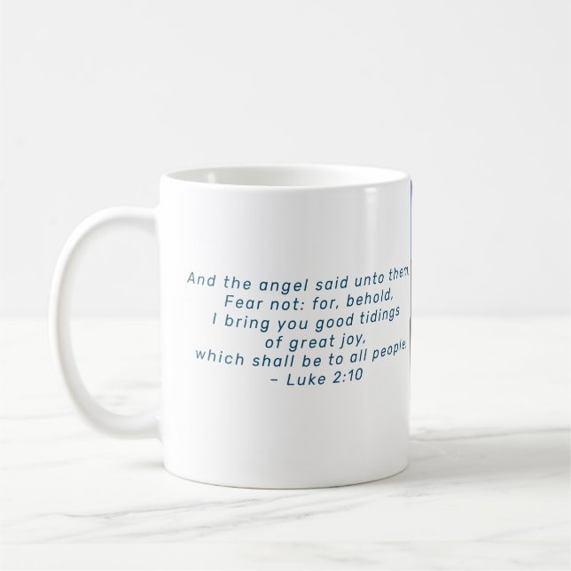 Mug Scène et écriture religieuse de la Nativité de Noë (Gauche)