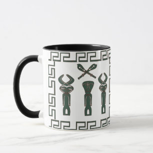Mug Scène tribale africaine Abstraite