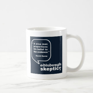 Mug Sceptiques d'Edimbourg - citation de Hume