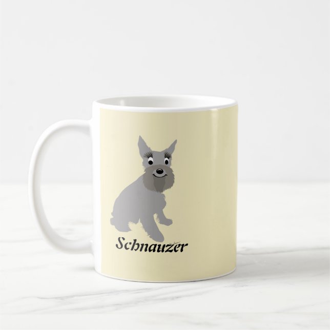 Mug Schnauzer de bande dessinée (Gauche)