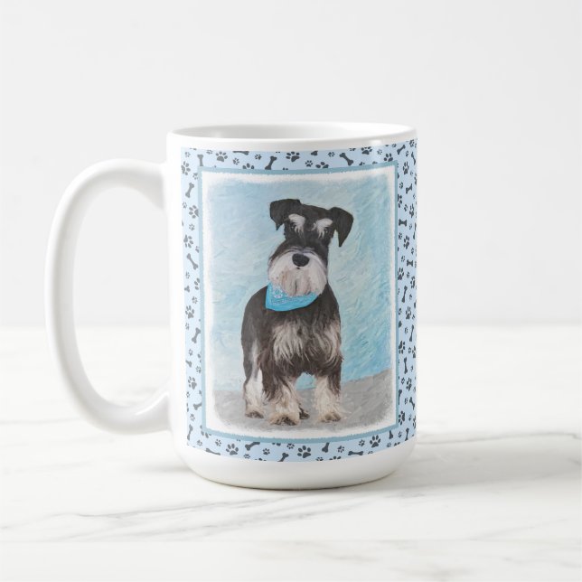 Mug Schnauzer (Miniature) Peinture - Joli chien origin (Gauche)
