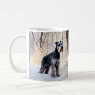 Mug Schnauzer Qu'il neige Noël