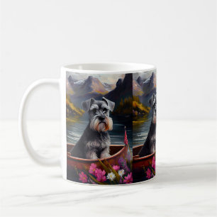 Mug Schnauzer sur une pagaie : Une aventure pittoresqu