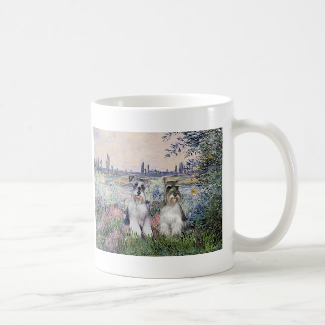 Mug Schnauzers (deux) - Sur la Seine (Droite)
