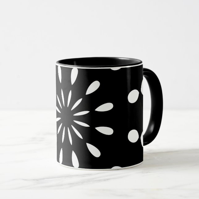 Mug Schwarz und Weiß (Devant droit)