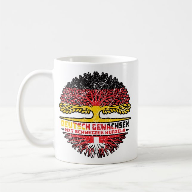Mug Schweiz Schweizer Deutsch Deutschland Baum Wurzel (Gauche)