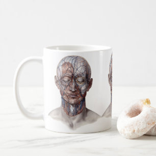 Mug Science d'anatomie humaine vintage, tête gorge nez
