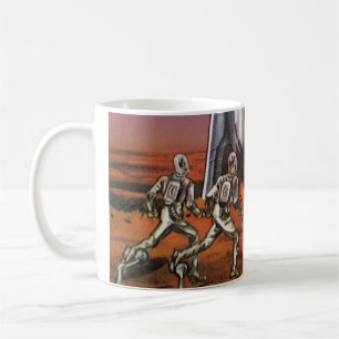 Mug Science-fiction vintage, astronautes extraterrestr