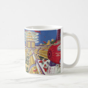 Mug Science-fiction vintage, Futuriste New York