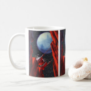 Mug Science-fiction vintage, rover lunaire de canyon s