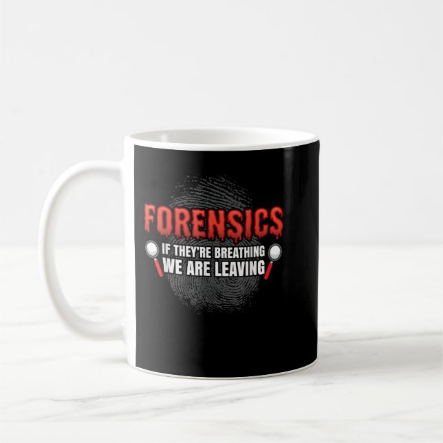 Mug Science judiciaire Drôle scène de crime Preuve ADN (Gauche)