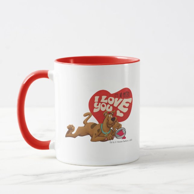 Mug Scooby-Doo - Ce n'est pas un mystère... Je t'aime (Gauche)