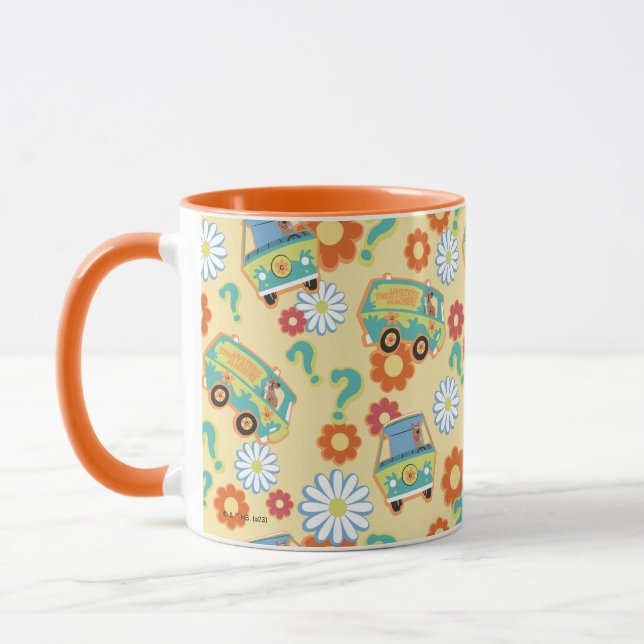 Mug Scooby-Doo Mystery Motif de fleurs (Gauche)