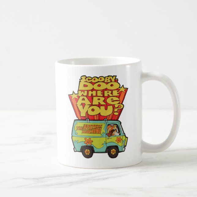 Mug Scooby-Doo | "Où Es-Tu ?" Retro Cartoon Van (Droite)